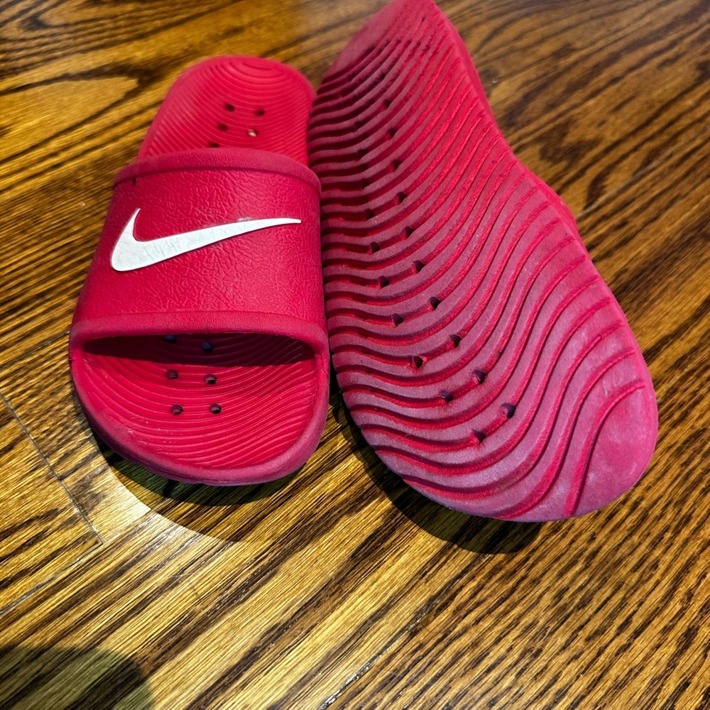 Nike red sandals size 2
